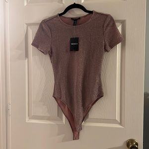 Medium forever 21 lavender knit bodysuit new with tags